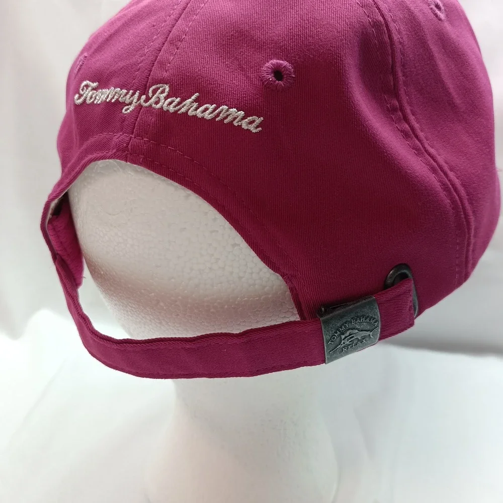 Tommy Bahama Womens Pink Palm Tree Baja Margarita Baseball Cap Hat One Size